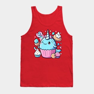 Muffin-Loving Narwhal Tank Top